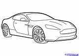Car Martin Aston Drawing Draw Drawings Outline Cars 3d Line Vehicle Easy Sports Clip Virage Step Sketch Paintingvalley Getdrawings Choose sketch template