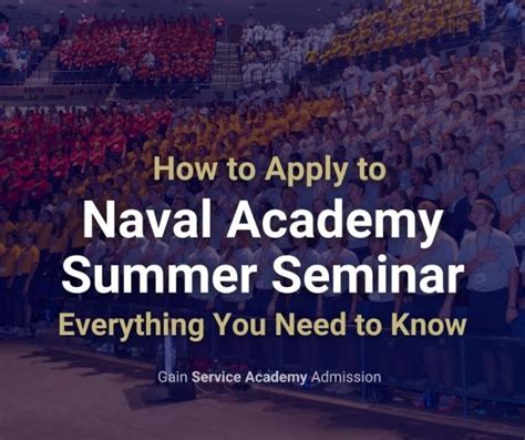 applying to naval academy summer seminar nass