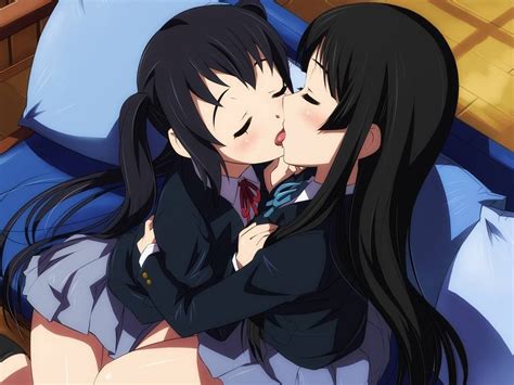 Naked Anime Lesbians Kissing