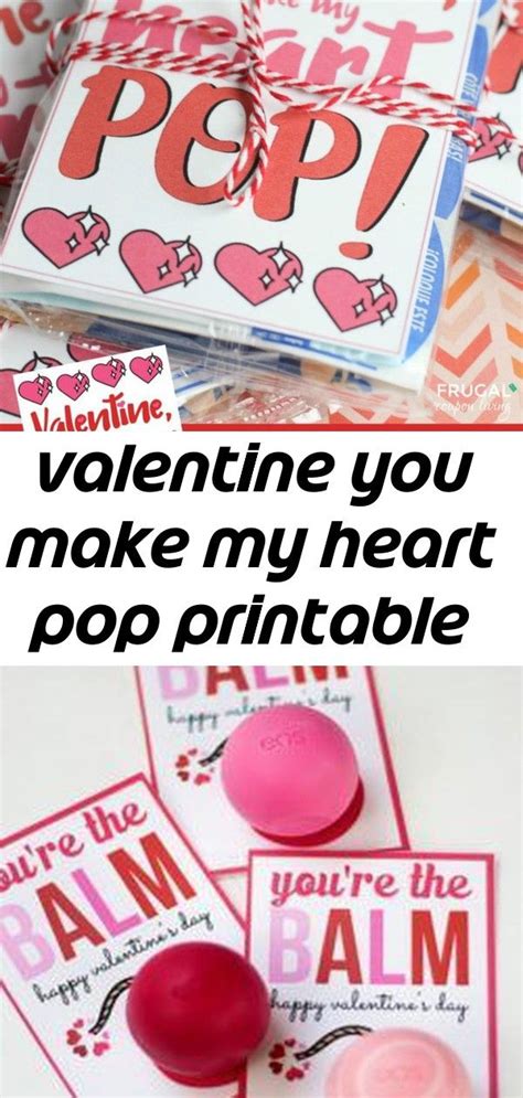 valentine    heart pop printable