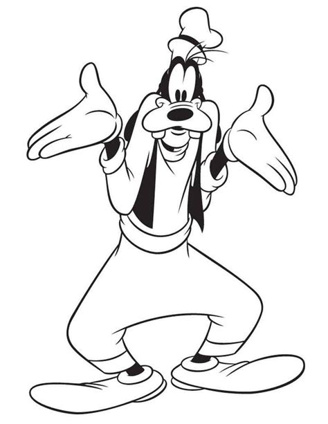 goofy coloring pages printable cartoon coloring pages disney