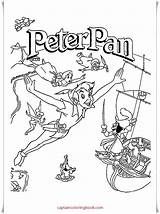 Peter Pan Coloring Printable Fly Pdf Book sketch template