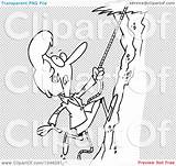 Clip Climbing Businesswoman Hillside Outline Illustration Cartoon Rf Royalty Toonaday sketch template