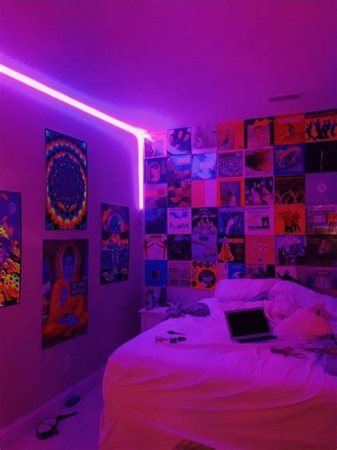 Edge Led Purple Lights Neon Room Neon Bedroom Room Ideas Bedroom