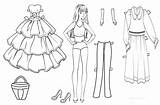 Paper Doll Coloring Pages Printable Dolls Kids Templates Barbie Template Cool2bkids Clothes Printables Patterns Girl Princess Choose Board Fashion Sheets sketch template
