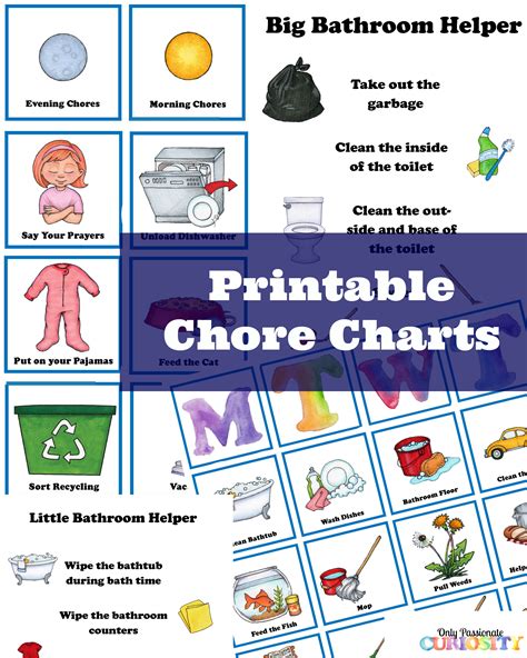chore chart  helper lists  passionate curiosity