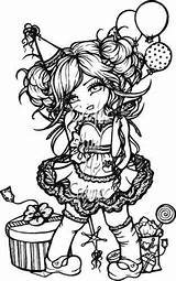 Lynn Hannah Coloring Pages Books Adult Whimsy Girl Color Printable Girls Bing Binged Crafts Stamp Choose Board Google sketch template