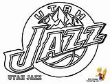 Coloring Pages Logo Nba Jazz Utah Drawing Lakers Printable Boston Slam Dunk Getdrawings Coloringhome Celtics Related sketch template
