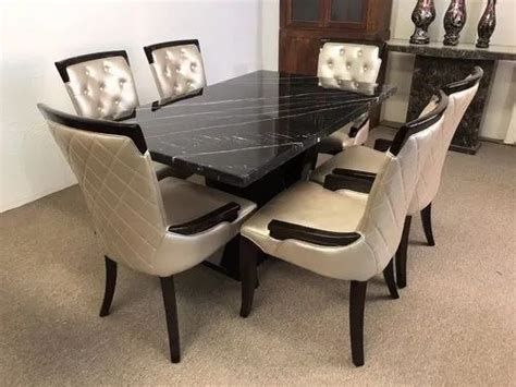 rectangular marble top dining table  seater rs set perfect