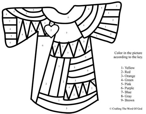josephs coat coloring page clip art library