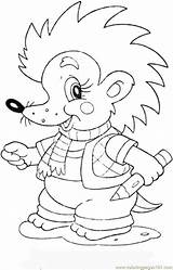 Coloring Baby Pages Hedgehogs sketch template
