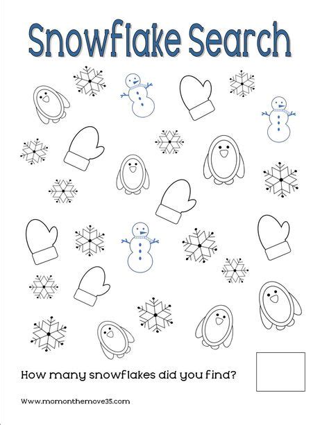preschool winter activities  printables winter activities