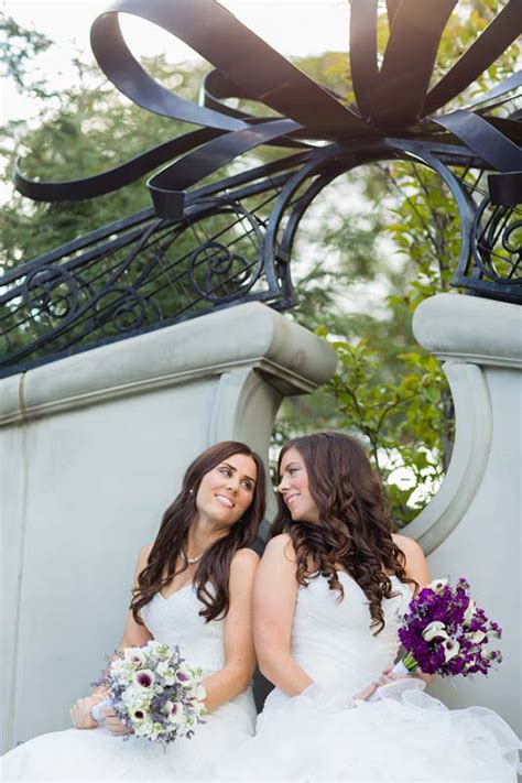 ohio botanical lesbian wedding equally wed modern lgbtq weddings
