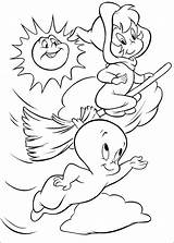 Casper Coloring Pages Ghost Fun sketch template
