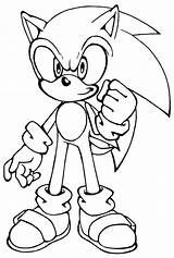 Sonic Hedgehog Coloring Tails sketch template