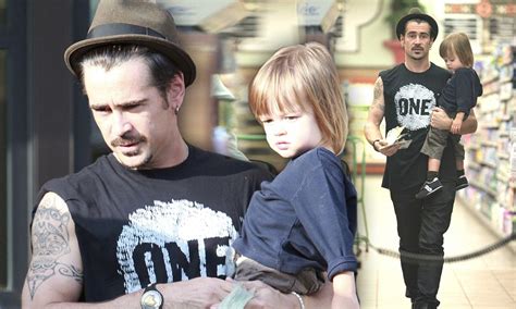 Doting Father Colin Farrell Bonds With Son During Shopping Trip Daily