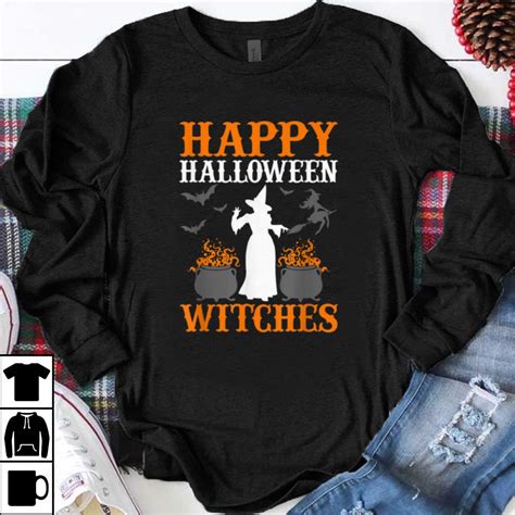 Hot Happy Halloween Witches Cute Spell Casting Witch Shirt