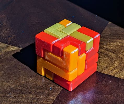 fun fully  printable  puzzle cube instructables