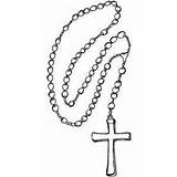 Rosary Coloring Pages Kids Colouring Catholic Bead Printable Crosses Tattoo Draw Visit sketch template