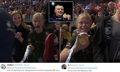 spoty viewers melt after adam peaty gives gold medal away