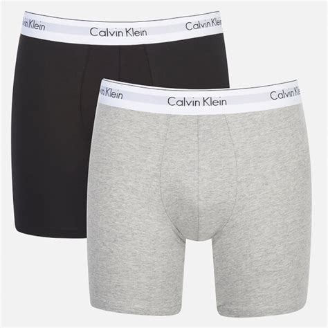 Calvin Klein Men S 2 Pack Boxer Briefs Black Grey Heather Mens