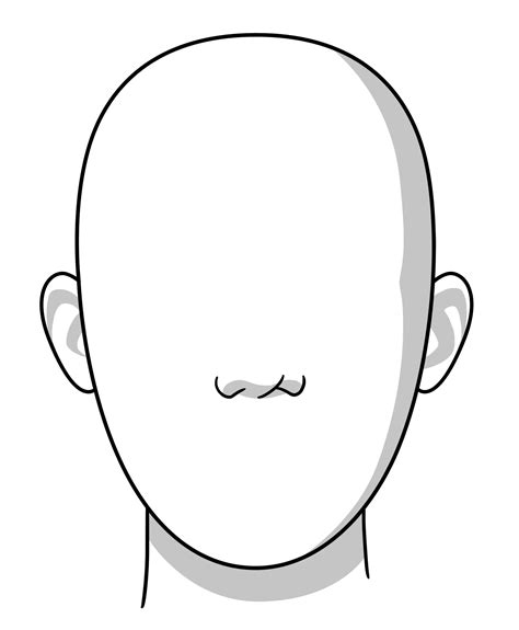face template  drawing