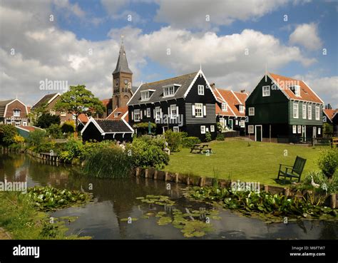 dutch fishing village  marken netherlands stock photo alamy
