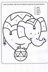 Circus Coloring Pages Preschool Carnival Numbers Activities Kindergarten Crafts Theme Kids Worksheets Color Olifant Colouring Clown Sheets Circo Number Printables sketch template