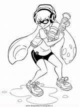 Splatoon Colorare Disegni Misti sketch template