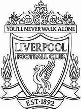 Liverpool Coloring Futbol sketch template