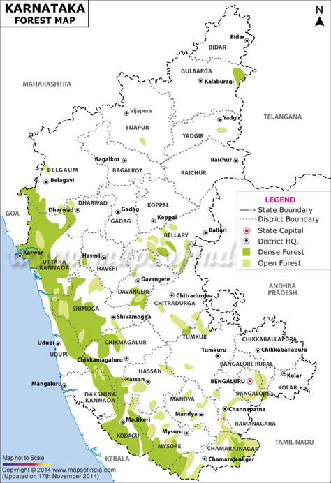 Forest Map Of Karnataka