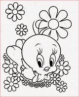 Tweety Coloring Bird Printable Pages Filminspector sketch template