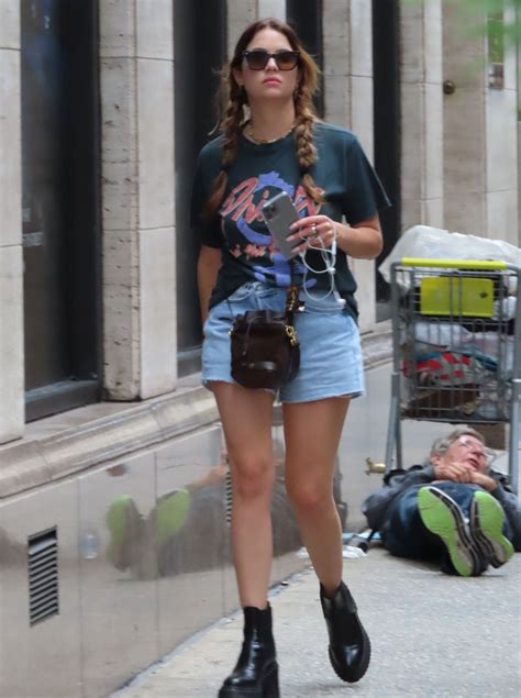 ashley benson in denim shorts in new york 09 16 2021 celebmafia