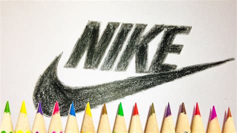 draw  nike logo step  step  color marker sld youtube