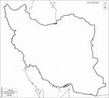 Iran Map Blank Outline Carte sketch template