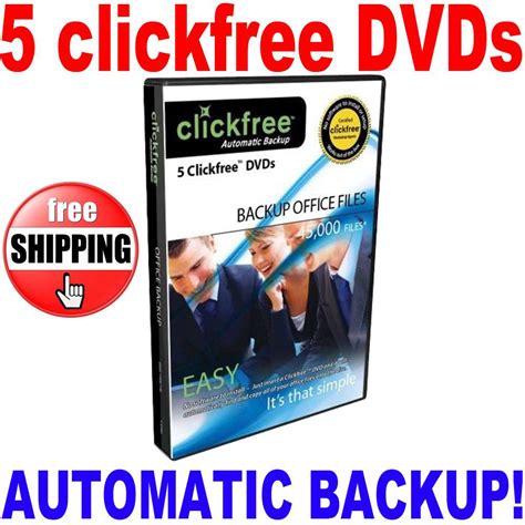 clickfree automatic computer office file backup cd dvd  pack   files ebay
