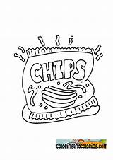 Sketch Dip Chips Template sketch template