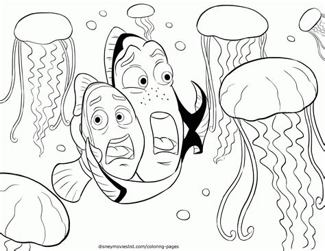 bruce finding nemo coloring page coloring home