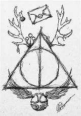 Deathly Hogwarts Hallows Patronus Quidditch Snitch sketch template