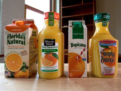 orange juice taste test minute maid simply orange tropicana