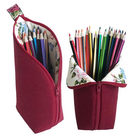 pencil case sewing pattern  fold  pencil case pot etsy