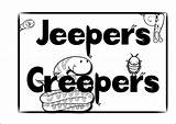 Jeepers Creepers Critters sketch template
