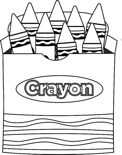 lets draw picture box crayons coloring pages  place  color