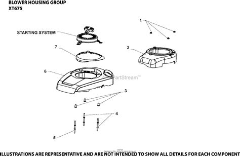 kohler xt  toro   ft lbs gross torque parts diagram  blower housing group xt