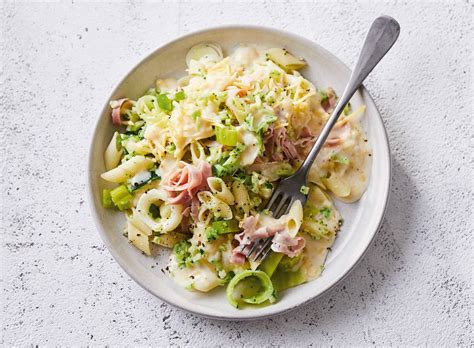 penne met ham en verstopte groente recept allerhande albert heijn