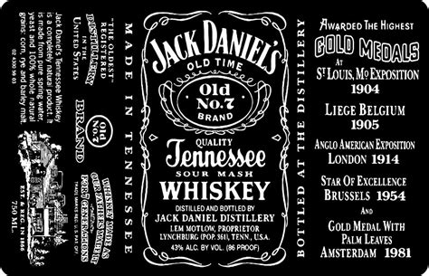 jack daniels label template  examples  professional templates ideas