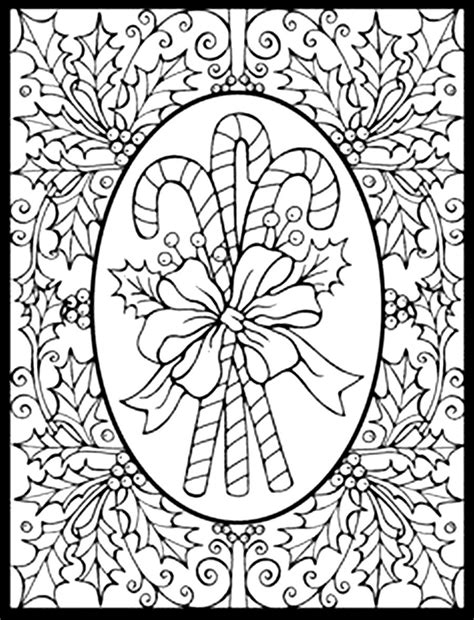 full size printable christmas coloring pages  adults