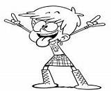 Loud House Coloring Pages Luna Printable Book sketch template
