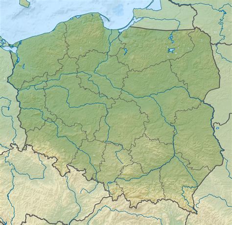 large detailed relief map of poland poland europe
