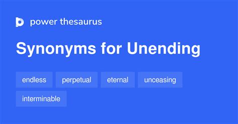 unending synonyms  words  phrases  unending